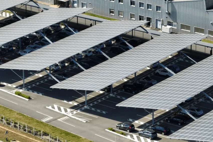 Ombrières photovoltaïques de parking