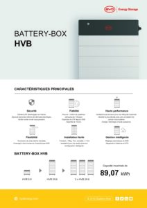Fiche technique Module batterie BYD HVB 2,97 kWh, garantie 15 ans