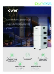Fiche technique Dyness Tower : socle et contrôleur pour batterie HV