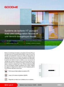 Fiche technique Batterie GoodWe Lynx D Home 5 kWh haute tension IP66