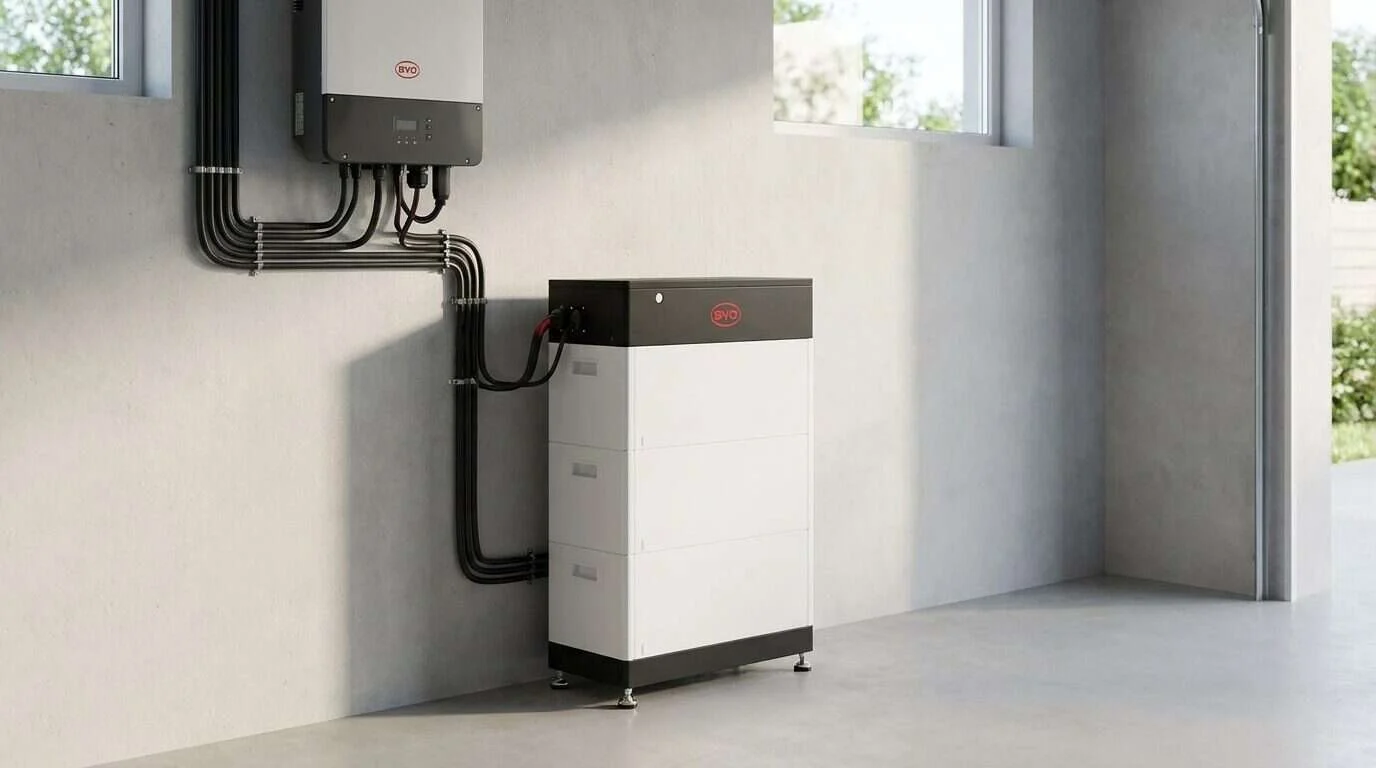 rangée de panneaux photovoltaïques en gros plan — Meilleures batteries solaires 2026