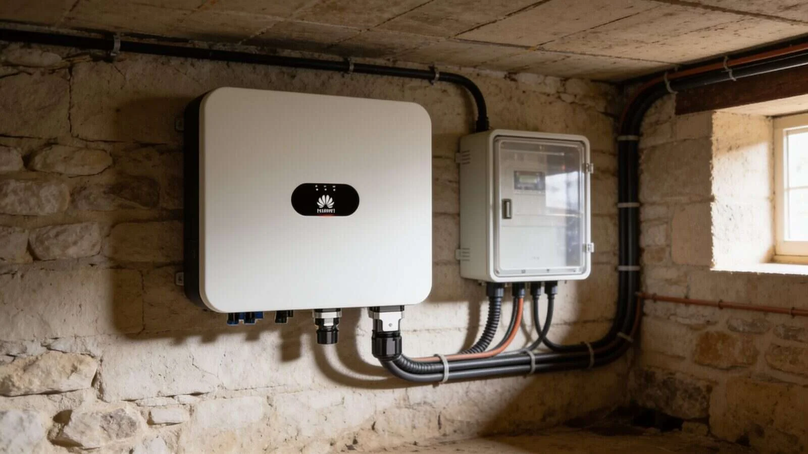 Installation solaire industrielle sur bâtiment d'entreprise — Enphase IQ8 vs Huawei SUN2000
