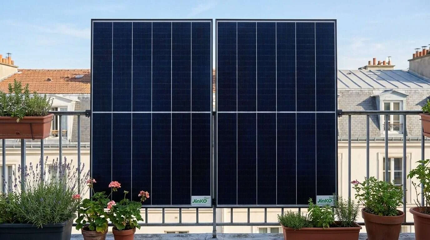 Photo de toiture industriel avec un système photovoltaïque — Top 5 des kits solaires