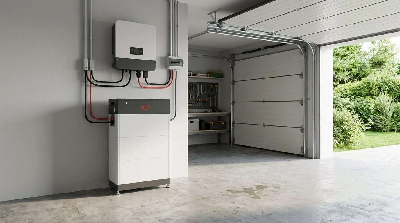 Technologie panneau solaire, onduleur hybride et batterie — LFP