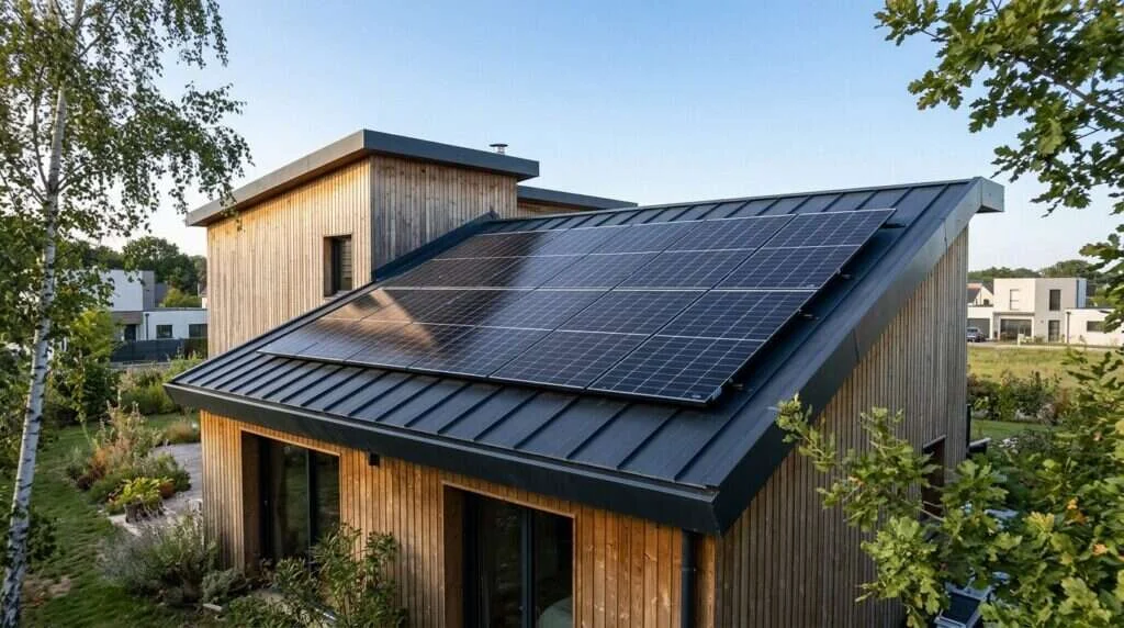 Kit de panneaux solaires pour particuliers avec onduleur — Photovoltaïque pour maison passive