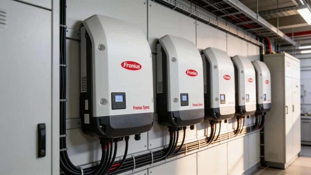 Onduleurs Fronius Symo dans un local technique