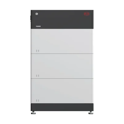 BCU BYD Premium HVS/HVM : contrôleur gris au sommet d'une tour Battery-Box Premium HVM