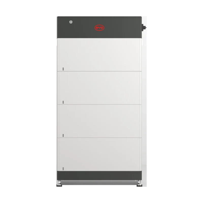 Batterie BYD Battery-Box HVS+ haute tension, tour de 4 modules sur socle