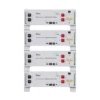 Batterie Deye SE-G5.1 Pro-B, modules gris 19 pouces empilés avec bornes rouges et noires