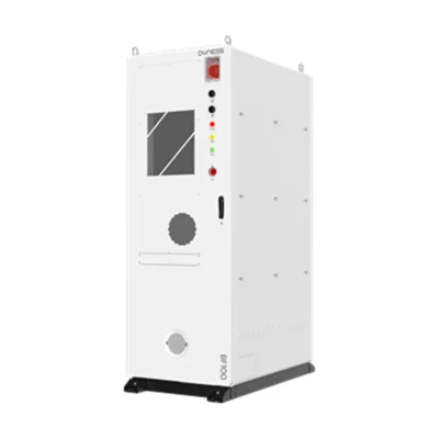 Batterie Dyness BF100-C100, armoire extérieure blanche avec climatiseur et voyants en façade