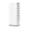 Batterie Dyness S51100 Pro en colonne STACK100 Pro blanche, logo vert et socle gris