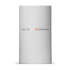 Batterie Enphase 5P FlexPhase vue de face, boîtier métallique gris clair avec logo Enphase orange