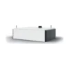 Batterie FENECON Home 10 : module blanc à flanc anthracite, connecteur et poignées sur le dessus