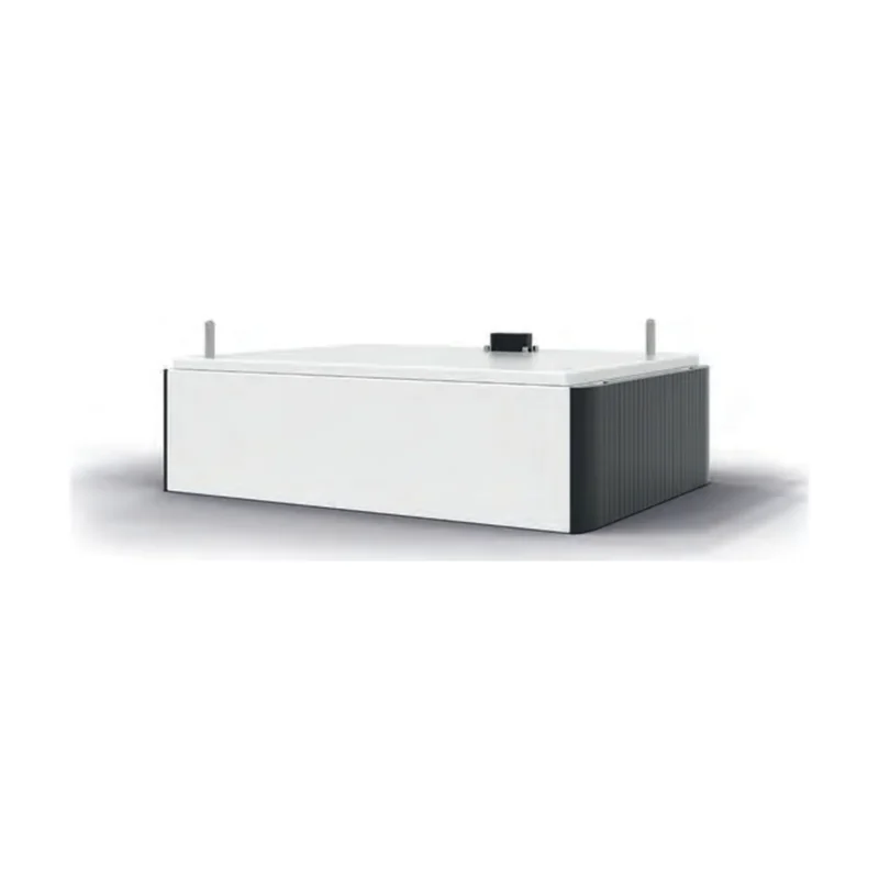 Batterie FENECON Home 10 : module blanc à flanc anthracite, connecteur et poignées sur le dessus
