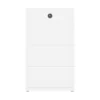 Batterie Growatt APX HV S1, colonne blanche de modules haute tension sous le module de puissance