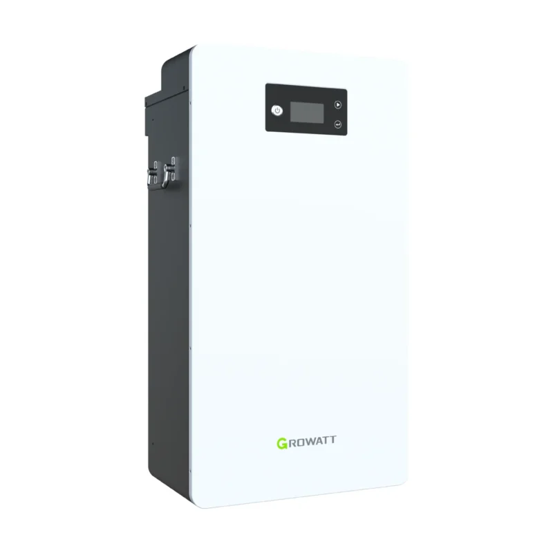Batterie Growatt HOPE 14.3L-A1, boîtier mural blanc avec écran en façade