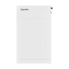 Batterie Hoymiles LB-S-G2 : colonne blanche de modules empilés avec boîtier de commande