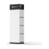 Batterie Pylontech Force L2, tour blanche de quatre modules sous l'unité de contrôle noire