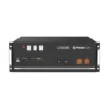 Batterie Pylontech US5000 vue de face, module rack noir avec bornes orange et voyants