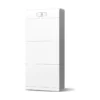 Unité de puissance Huawei LUNA2000-10KW-C1 en haut d'une batterie LUNA2000-S1 blanche à trois modules