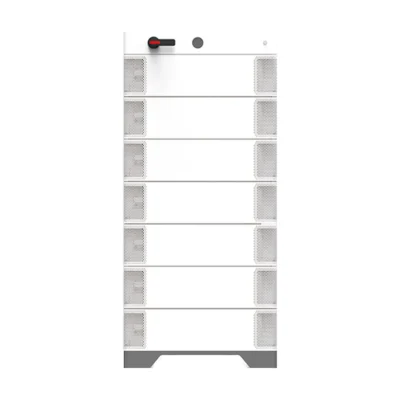 BMS Growatt HVC 1000140-C1 en haut d'une colonne de batterie commerciale APX