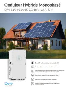 Fiche technique Onduleur hybride Deye SUN-16K-SG01LP1-EU-AM3-P monophasé 16 kW