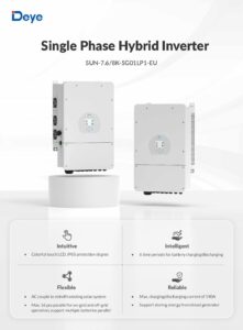 Fiche technique Onduleur hybride Deye SUN-8K-SG01LP1 monophasé 8 kW