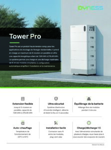 Fiche technique Module batterie Dyness HV9640 3,84 kWh pour tour Dyness Tower Pro