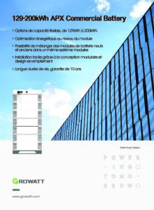 Fiche technique Module de contrôle Growatt HVC 1000140-C1 pour batterie APX commerciale