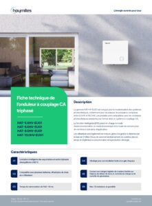 Fiche technique Onduleur batterie Hoymiles HAT-8.0HV-EUG1 triphasé 8 kW (couplage AC)