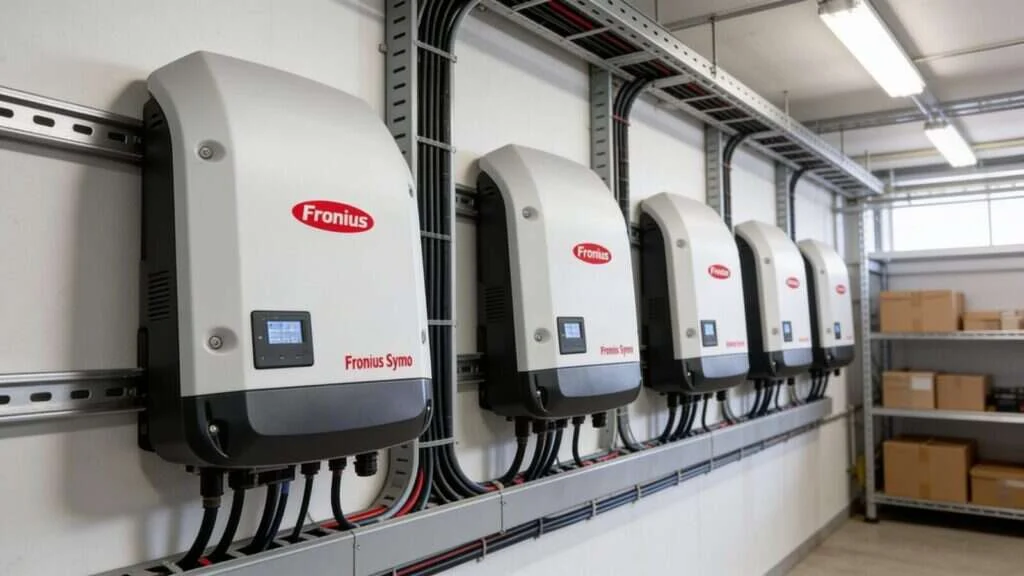 Onduleurs Fronius Symo dans un local technique