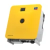 Onduleur batterie SMA Sunny Island X, grand boîtier jaune avec voyants d'état et flancs métalliques