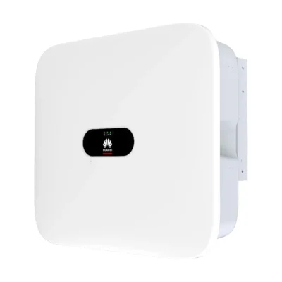 Onduleur Huawei SUN2000-KTL-M2 HC triphasé, boîtier blanc arrondi avec afficheur noir en façade
