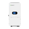 Onduleur hybride Growatt SPM 8000-10000TL-HU monophasé, haut boîtier blanc avec écran bleu