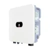 Onduleur hybride Huawei SUN2000-LB0 monophasé, boîtier blanc à voyants LED vu de trois quarts