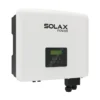 Onduleur hybride SolaX X1-Hybrid G4 monophasé, boîtier blanc avec écran et presse-étoupes