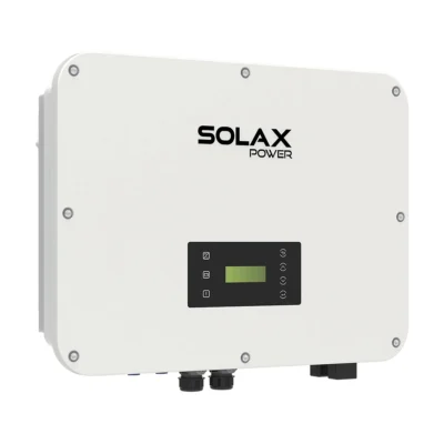 Onduleur hybride SolaX X3-ULTRA triphasé, grand boîtier blanc avec écran central