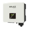 Onduleur SolaX X3-PRO G2 triphasé, grand boîtier blanc avec afficheur et connecteurs en partie basse