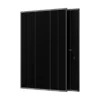 Panneau solaire Aiko Neostar 3P+54 bi-verre à cadre noir, vue de face et de dos