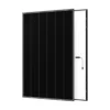 Panneau solaire Aiko Neostar 3P54 à cadre noir et membrane arrière blanche, vue de face et de dos