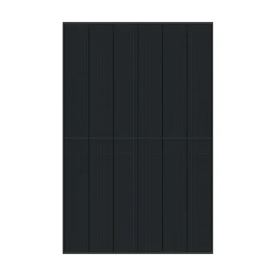 Panneau solaire DMEGC G12RT-G48HBB 3.0 vu de face, entièrement noir : cellules, fond et cadre