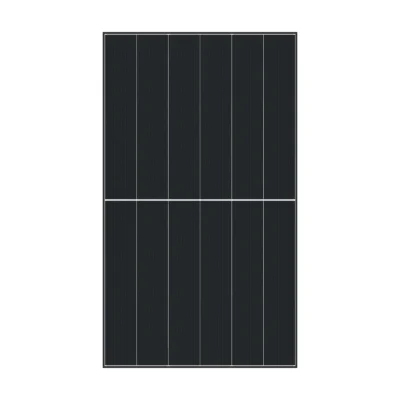 Panneau solaire DMEGC G12RT-G54HBW 3.0 vu de face : 108 cellules noires, lignes blanches et cadre noir