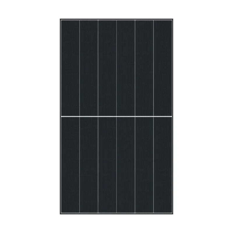 Panneau solaire DMEGC G12RT-G54HBW 3.0 vu de face : 108 cellules noires, lignes blanches et cadre noir