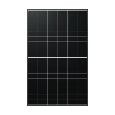 Panneau solaire LONGi Hi-MO X10 LR7-54HVD bifacial, face avant noire sans rubans, cadre noir