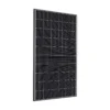 Panneau solaire Voltec Tarka 110 Cristal bifacial, cellules noires sur fond transparent, cadre noir