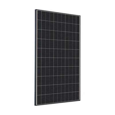 Panneau solaire Voltec Tarka 110 Onyx, cellules noires, cadre noir, vue de face