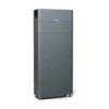 Batterie Kostal HELIVOR HV : tour gris anthracite de modules empilés sur socle, BMS en haut