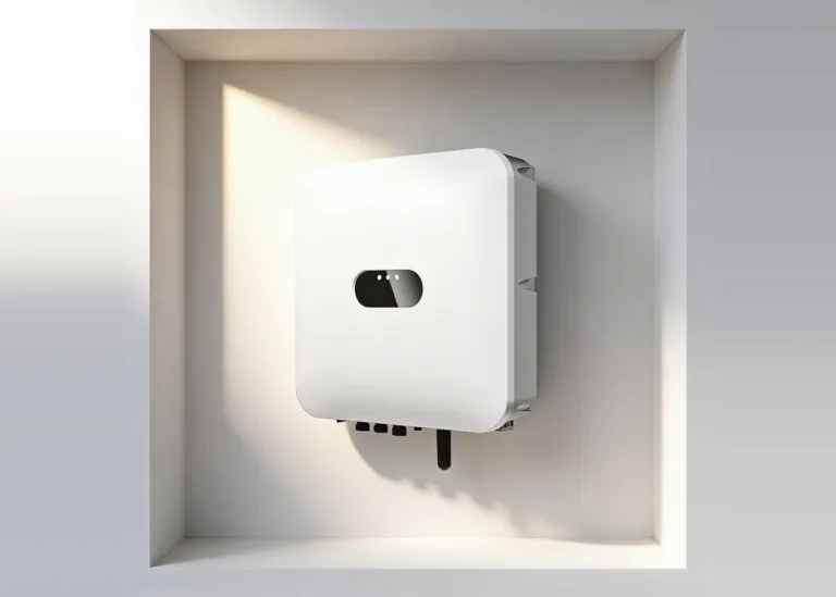 Matériel photovoltaïque compatible : onduleur solaire hybride fixé au mur