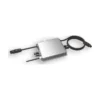 Micro-onduleur Deye SUN600G3, boîtier gris à ailettes avec antenne, câble AC et connecteurs MC4