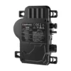 Micro-onduleur Enphase IQ9N noir avec étiquette IQ9N et connecteurs MC4 intégrés